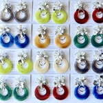 【SALE】【ｸﾘｰﾑ】🤍大ぶりアクリルラウンドピアス