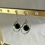 No.13 天然石ピアス　core noir