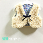 裏地も可愛い♡ふわふわファーベスト