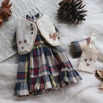 りすさん刺繍のお洋服set