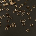 [ 30個 ] 丸カン 0.6 x 4mm [ ゴールド ] ステンレス マルカン パーツ 丸環 基礎金具 p-2119338g