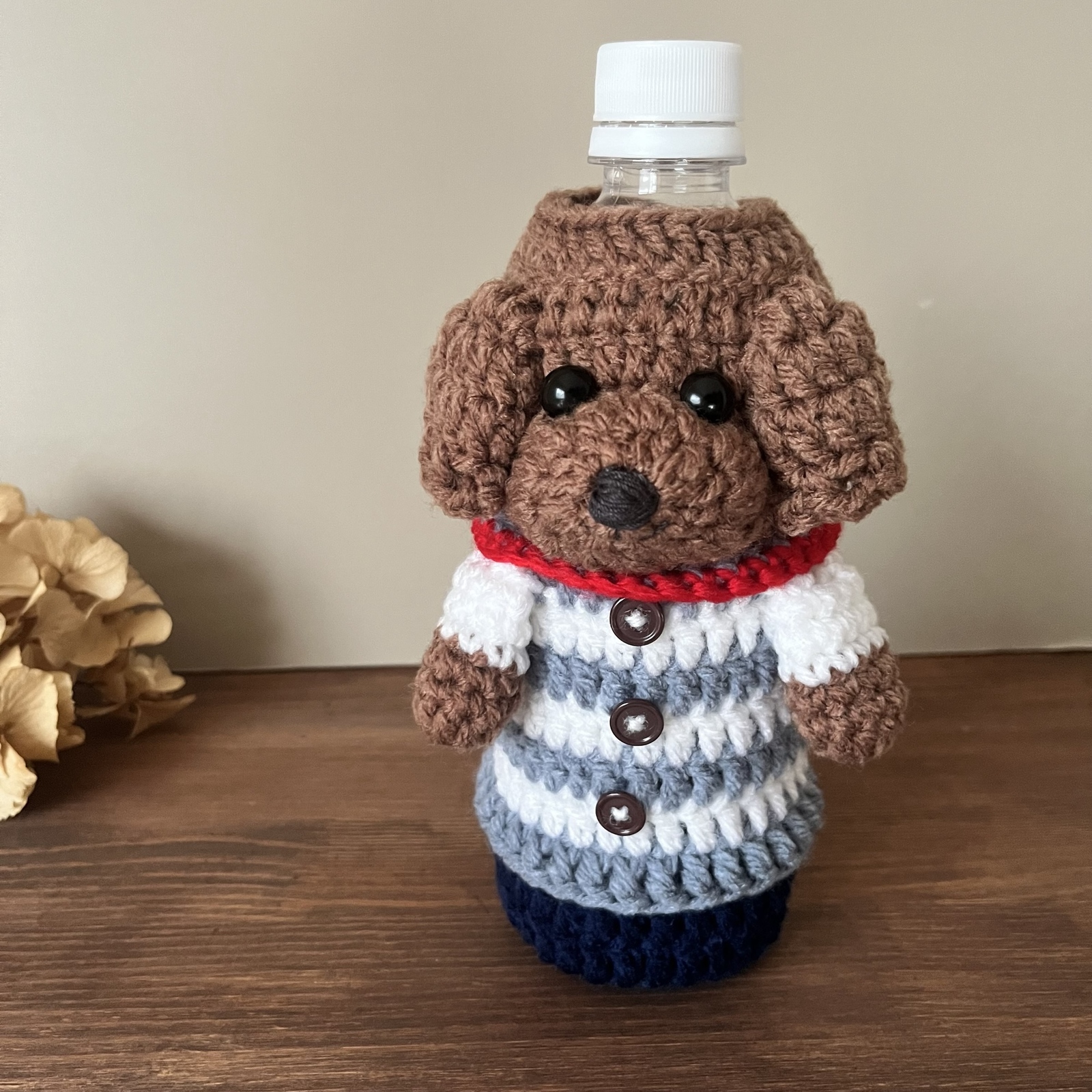 オーダー　saruwannko様　ペットボトルカバー　ハンドメイド　トイプー オーダー saruwannko様 ペットボトルカバー ハンドメイド トイプー