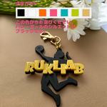 【世界に一つ】バレーボールシルエット×立体名入れ 3Dプリントキーホルダー