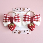 いちご揺れる🍓warmy ribbon🎀ミニサイズゴム