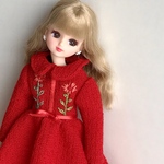 リカちゃん服(ウールのワンピース)