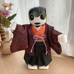 ロボホンの羽織袴セット*唐草柄×橙色