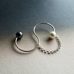 Silver filled ’ wave ’リング