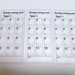 Saving 貯金シート 積み立て貯金シート 12ヶ月タイプ