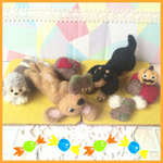 ひっぱりあいっこ ダックス ☆羊毛フェルト