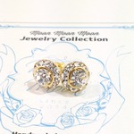 [Vintage Swarovski] Crystal Round StudPierce