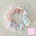 トレカケース♡硬質ケース♡レースデコ♡たれ耳♡うさ耳♡天使♡ピンク♡水色♡量産型♡b8サイズ♡