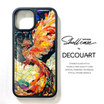 iPhone 17 16 鳳凰 螺鈿風 名入れ可 天然貝シェル 全機種対応 ケース 耐衝撃カバー 065