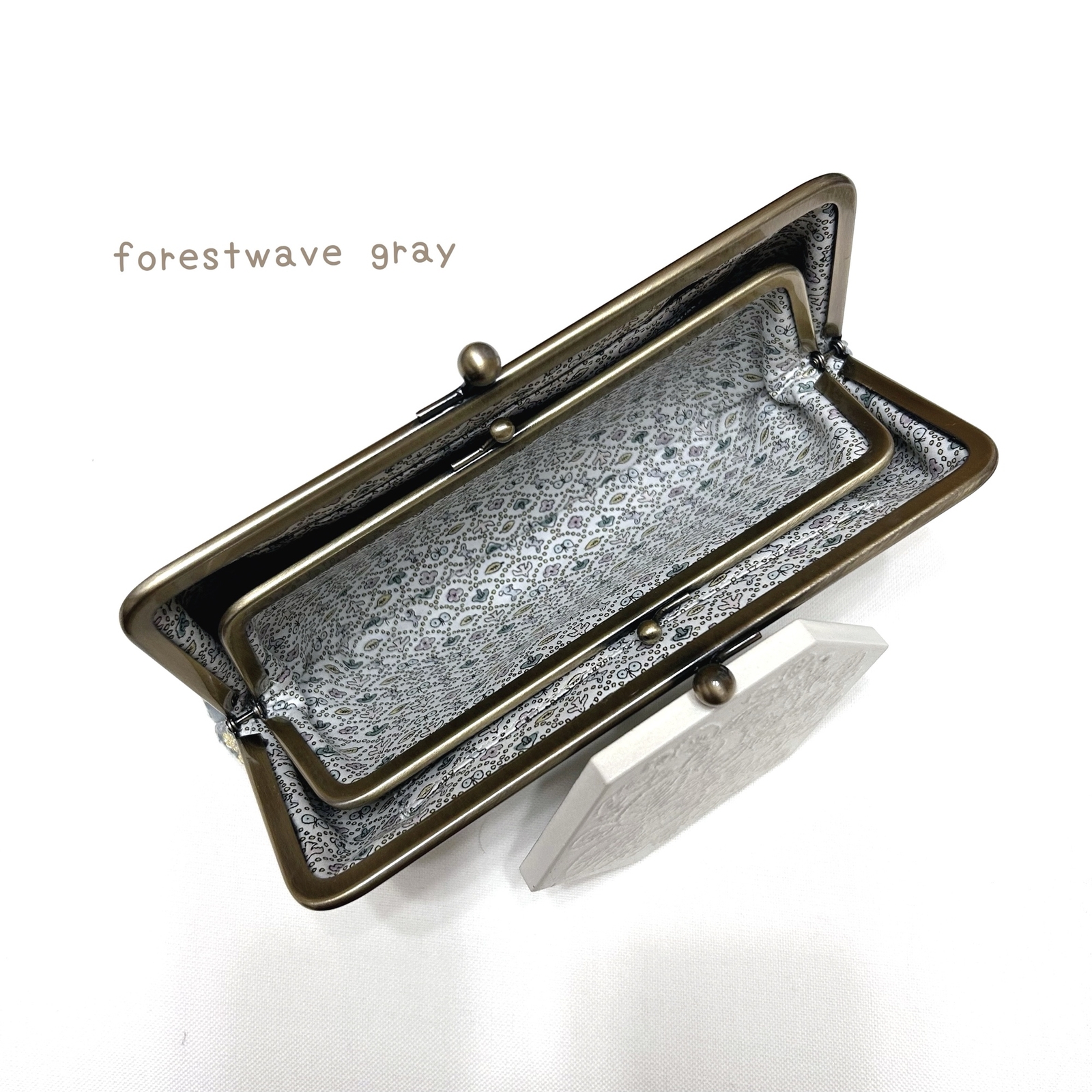 ミナペルホネン　ハンドメイド　がま口　親子長財布　ballade skyful ミナペルホネン ハンドメイド がま口 親子長財布 ballade skyful