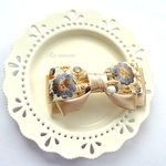 ＊インド刺繍＊華やかリボンバレッタ