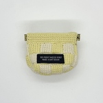 〔イエロー×生成り〕いちまつバネポーチ