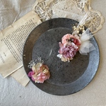 七五三　髪飾り　ドライフラワー　かすみ草　チュール　ヘアアクセサリー　卒業式　成人式　発表会