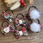 赤いチェックのクリスマス⋈*. 選べる飾り✩.*