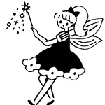 ラバースタンプ　魔法をかける妖精