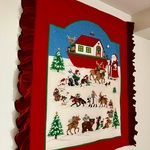 クリスマスの大きなタペストリー『ノアの方舟』