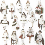 Xmas女の子シール 2 <S1109>