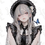 [No.5] RICA オリジナルステッカー　人物ステッカー　女の子　コラージュ素材