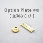 BRASSプレート【並列ならび】●カスタムオプション専用