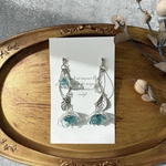 3本の薔薇＊アンビエント（深緑色）