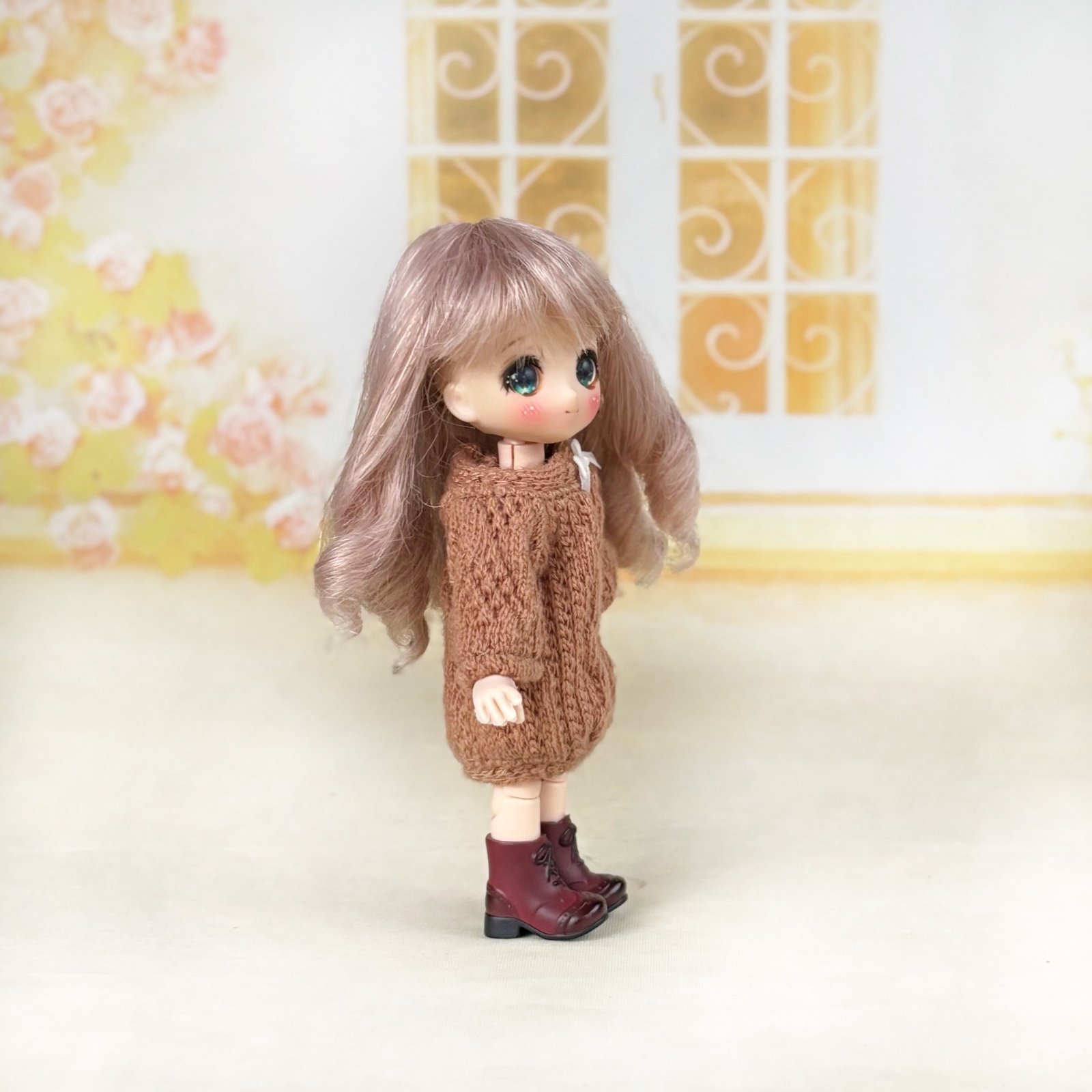 ニットワンピ キャメル オビツ11、ピコニーモP用 - UMY-SYU'S GALLERY