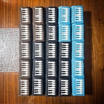 【tokaer 様オーダー作品】🎼クラフトバンドのピアノ柄🎹ペン立て♪