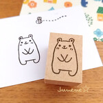 イラストはんこ(ぽってりくまさん)
