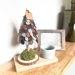 Leather tree  ギフトにおすすめ　クリスマス　全長約21cm  ② レザーツリー