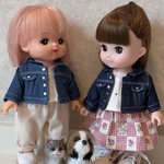 デニムジャケット　メルちゃん　あおくん
