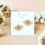 キャラメル わんこ　＊ 陶器 ピアス / イヤリング