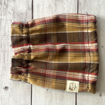 新作★秋冬生地タータンチェック柄2色　イエロー　犬用スヌード　中型犬用スヌード