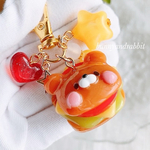 くまさんハンバーガー🍔レジンキーホルダー 