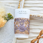 インド刺繍リボン　インド刺繍　ポニーフック　パープルブラウン　ゴールド　花柄　ボタン付き　刺繍リボン　花柄　フラワー　花　ヘアアクセサリー　結婚式　お呼ばれ　ギフト　プレゼント　髪飾り