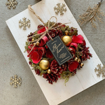 ★残り僅か★毎年飾れるクリスマスリース★【早割特別価格】クリスマスリース 　S　レッド＆グリーンゴールドS　リース　クリスマスギフト　お正月飾り　しめ縄　　お正月リース　玄関リース　クリスマススワッグ