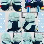 ふわふわ抱きぬいぐるみ用 服 オーバーオール