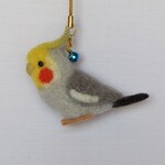 オカメインコ　ノーマル　羊毛ストラップ　