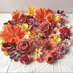 NO1018-01 造花 花材 パーツ 素材 ハンドメイド　フラワー　シルクフラワー　アートフラワー　ヘアアクセサリー　材料　アーティフィシャルフラワー　造花パーツ　フラワーパーツ