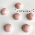 〈German vintage〉マーブル ペールピンク×ホワイト アクリル カボション （4個 ）