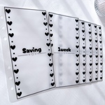 バインダー貯金 Saving リフィル A6サイズ 6枚 ハート
