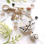 ヨーヨーにゃんこキーホルダー(白)