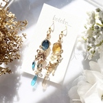 【10/24.21時販売開始】✧夜空×すすきのカラーアシメピアス/イヤリング