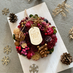 🈹早割🈹セール🎄★毎年飾れるクリスマスリース★クリスマスリース レッドベリー＆コーンS　リース　クリスマスギフト　お正月飾り　しめ縄　お正月リース　玄関リース　クリスマス