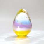 ガラスの雫の小さなオブジェ 「夕暮れのグラデーション」