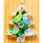クリスマスツリー オーナメント セキセイインコ 文鳥 コザクラインコ 冬