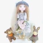 キュートなミニドール゙＊ドールチャーム＊人形チャーム＊プレゼント＊人形＊ミニト゚―ル＊大人可愛いドールチャーム＊ハンドメイドドールチャーム＊送料無料