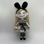 ウサ耳ツイードドレスのドールチャーム