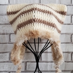 もふもふ耳当て付き猫耳帽子・猫耳ニット帽・ニット帽・猫耳・耳当て・秋冬